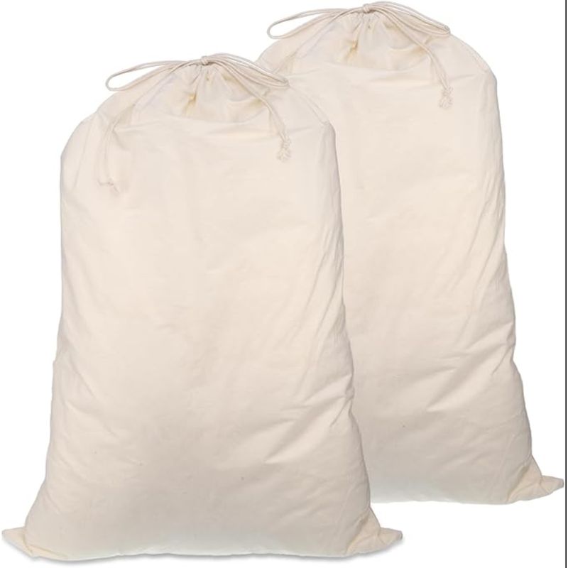 Wäschebeutel Für Reisen, 50 X 70 Cm, Stoffbeutel Mit Kordelzug, Für Schmutzwäsche, Haushalt, Reisen, Spielzeug, Beige