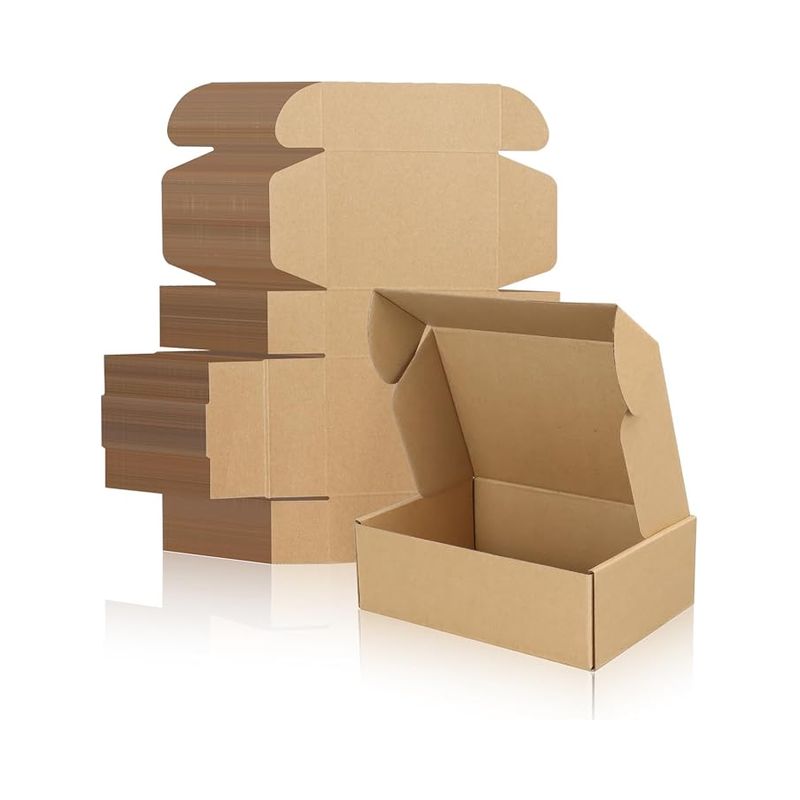 Versandkartons Aus Pappe, 15 X 10 X 2 Cm, Kraftbraun