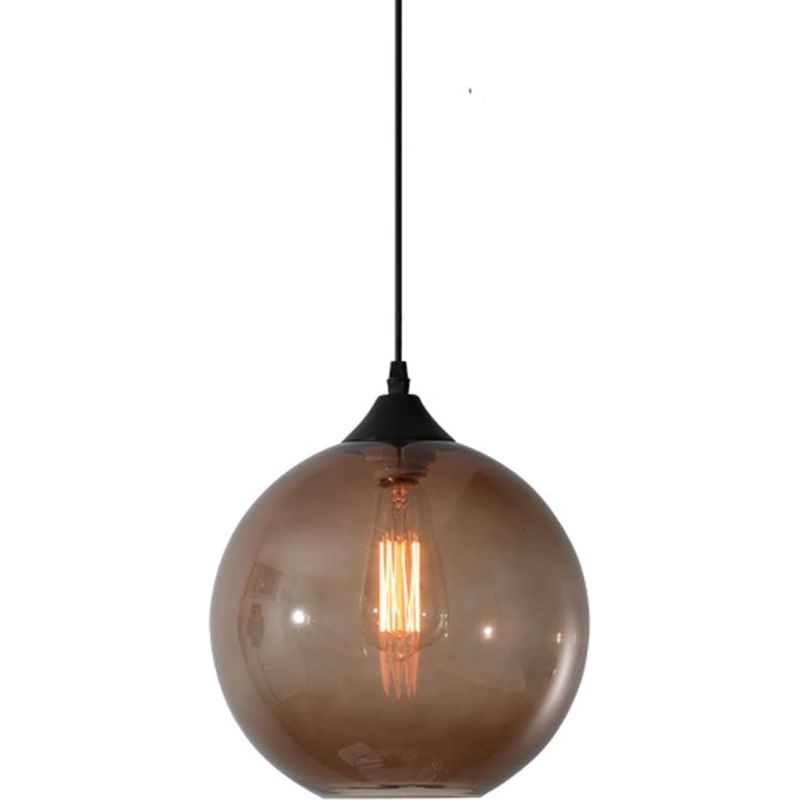 Glaskugel-pendelleuchte Im Industrie-vintage-stil, E27-fassung, Mini-kronleuchter, 1-flammig, Für Küche, Esszimmer, Schlafzimmer Oder Couchtisch