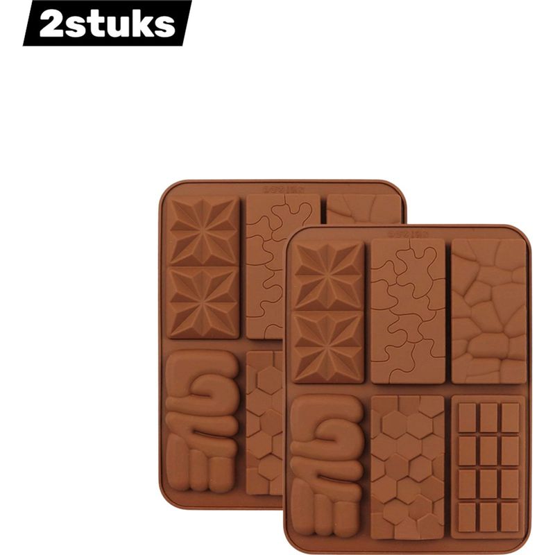 Packung Mit 6 Silikon-pâtisserie-mündern Zum Ausgießen Von Schokolade Und Bonbons, Beständig Bei 230 °c Brauner Schokolade