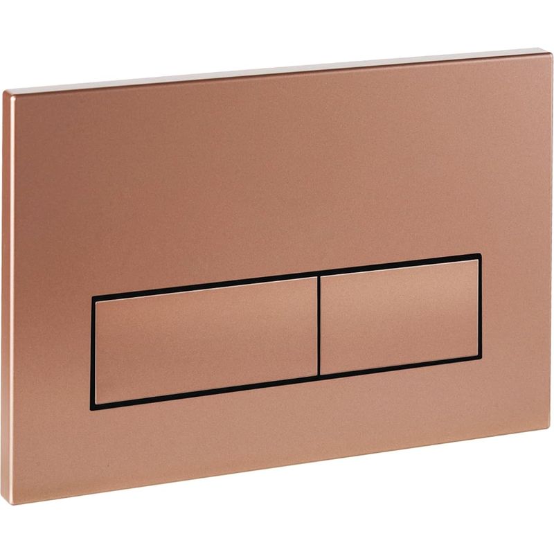 Spülplatte Mit Hebel Und Montagerahmen, Ersatzteile Kompatibel Mit Geberit Sigma 01, 20, 30 & Up320 & 300, 115770115 Zweimengenspülung (bronze)
