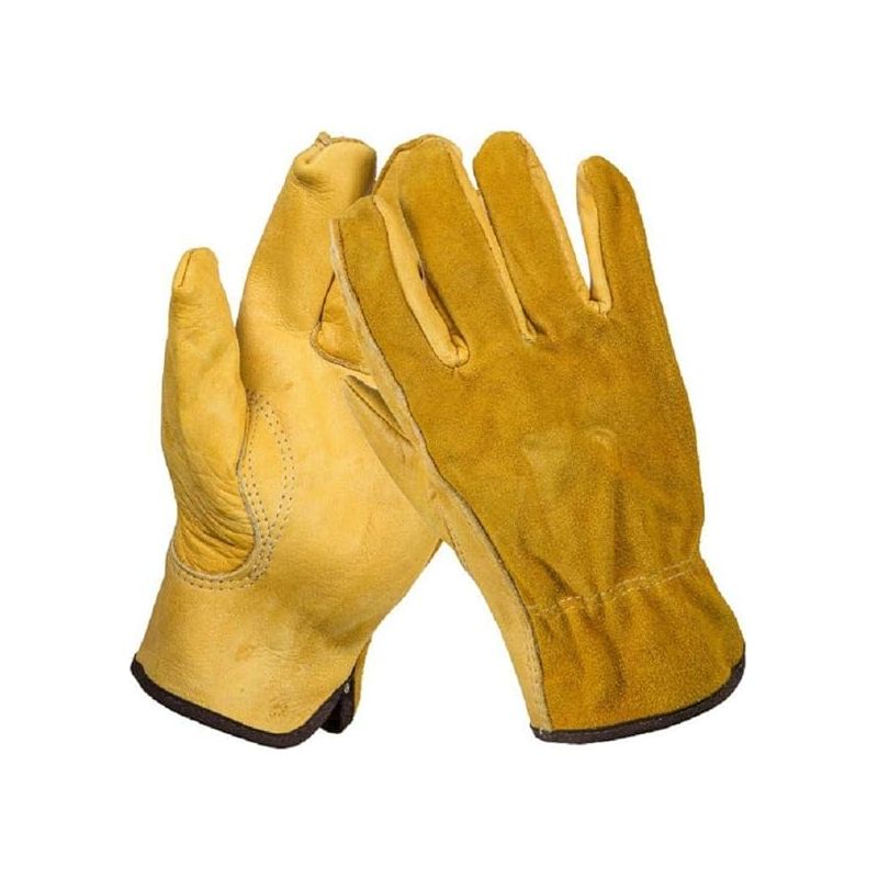 Sunxury – Dornenresistente Gartenhandschuhe Aus Leder – Wasserdicht, Schmal Geschnitten, Flexibel – Besonders Strapazierfähig Für Gartenarbeit, Schweißen Und Mechanik – Größe L