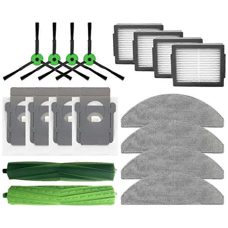 Ersatzteile Für Irobot Combo I5/i5+/j5/j5+: Hauptbürste, Seitenbürste, Hepa-filter, Reinigungspad Und Staubbeutel (qualität).