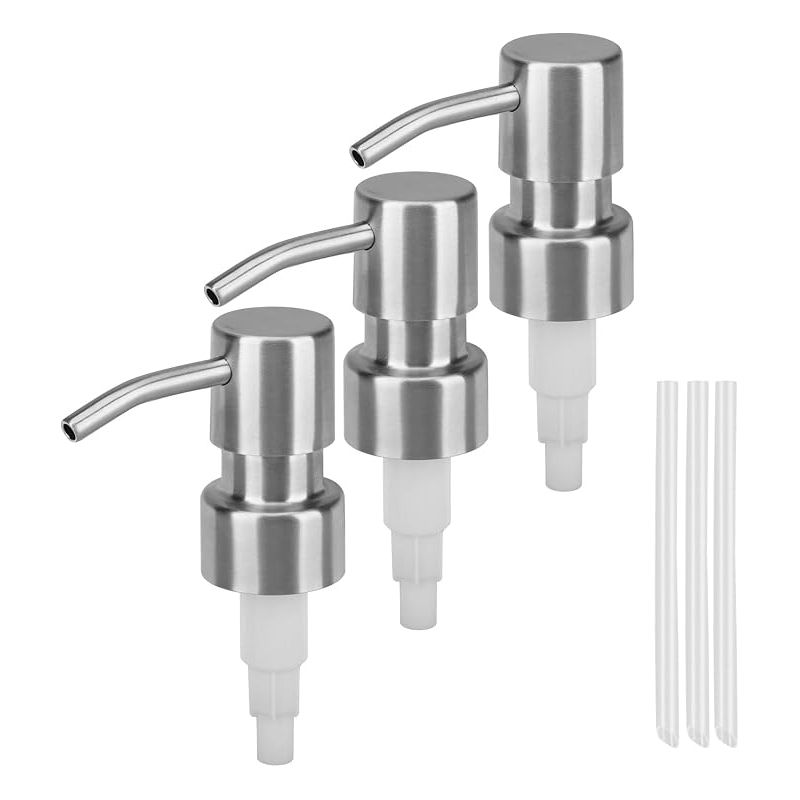 Ersatzpumpe Für Flüssigseife, Pumpenkopf Für Flüssigkeitsspender, Pumpenkopf Aus Edelstahl Mit Gewinderohr, Lotionpumpe Für Standard-hals 28/400 Küchen-wcs