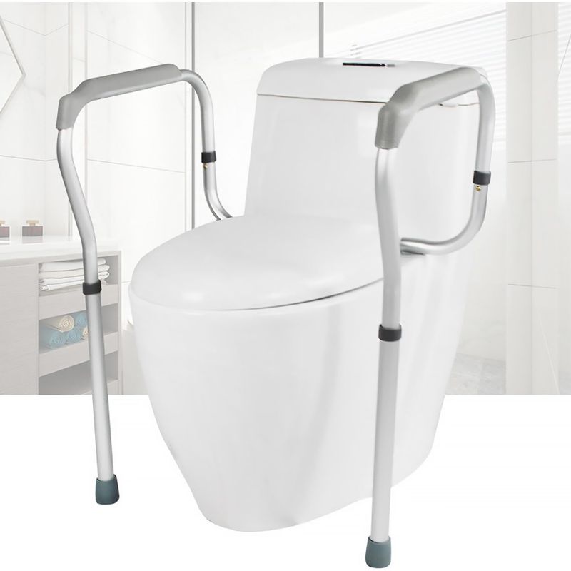 Toilettenhilfe Für Ältere Menschen, Höhenverstellbar Von 65 Bis 75 Cm, Stützrahmen Mit Armlehnen Für Ältere Menschen, Menschen Mit Behinderungen Und Schwangere.