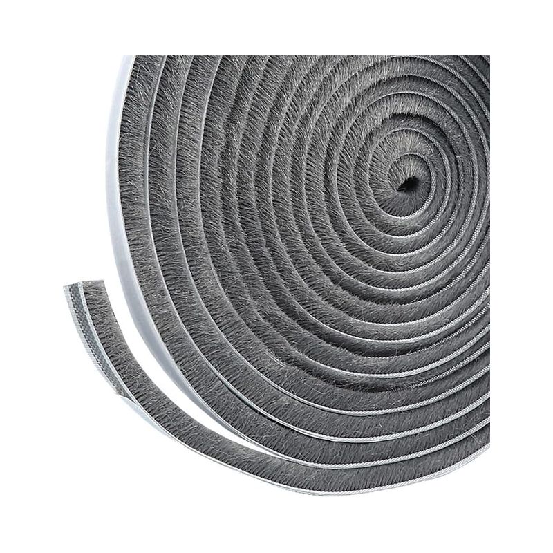 Bürstendichtung Für Schiebetüren, 9 Mm X 5 Mm, Selbstklebender Dichtungsstreifen Zur Schall- Und Wärmedämmung Von Türen Und Fenstern, Dichtung Zur Wärme- Und Schalldämmung, Zugluftstopper Für Haustüre