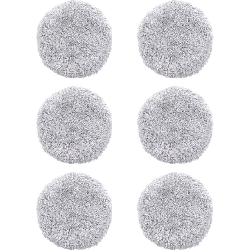 6-teiliges Ersatz-wischmopp-set Für Hobot 168/188 Fensterreinigungsroboter, Waschbare Mikrofaser-wischmopp-pads, Wiederverwendbares Zubehör, Modell: Grau, 6 Stück