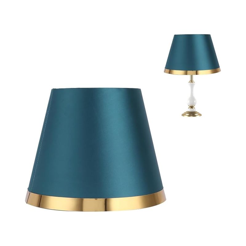 E27 Stofflampenschirm Lampenschirm Lampenabdeckung Tischlampe Stehlampe (grün)