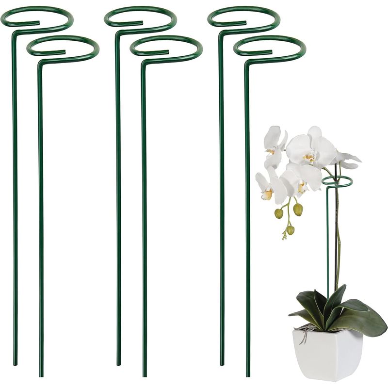Pflanzenstützpfahl, Metall-gartenpflanzenstützpfahl, Vertikaler Stützring Für Kletterpflanzen, Grüne Halbkreis-pflanzenstütze, Für Pflanzen, Garten, Paprika, Kletterpflanzen, Pfingstrosen