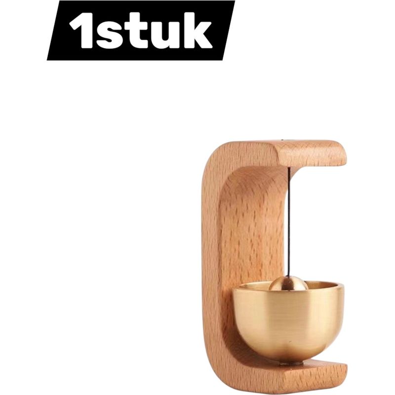 Türklingel Aus Holz Im Zen-stil Für Die Inneneinrichtung, Helle Holzfarbe