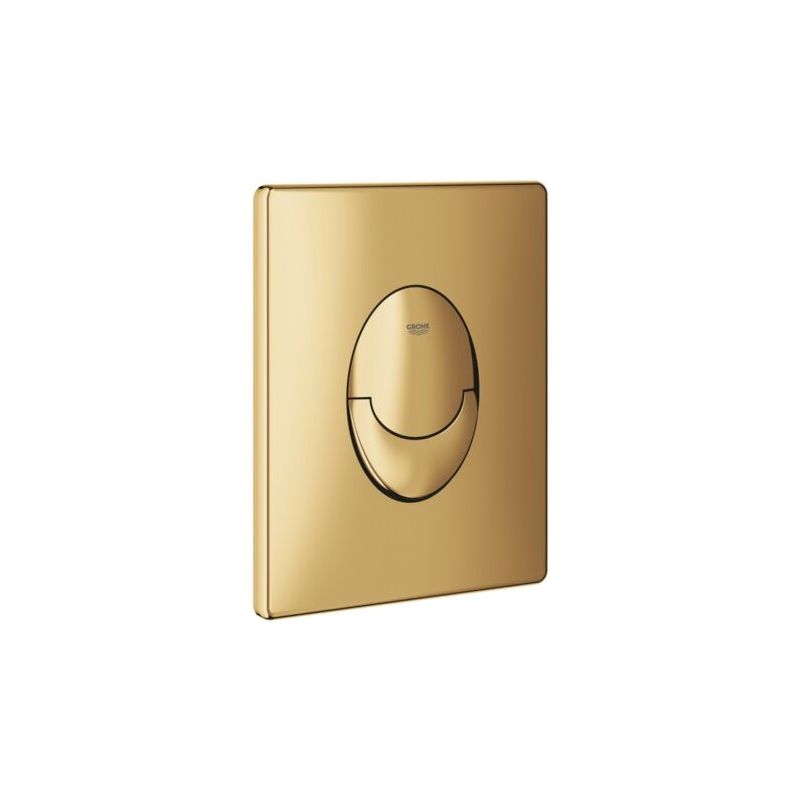 Ciel-eco-efficient Wc-spülplatte – Chrom-metall-finish – Zweimengenspülung 3/5 L – Grohe Ecojoy Technologie – Schnellinstallationssystem – 38505gn0