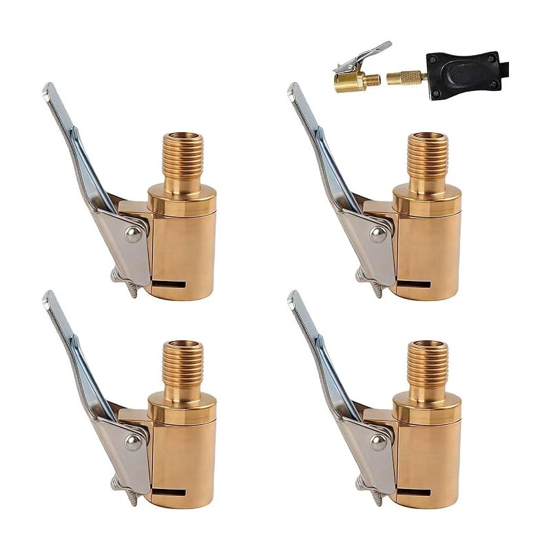 Reifenventiladapter, Luftanschluss Mit Clip-adapter, 1/4-zoll-messing-aufblasadapter, Für Kompressor, Fahrrad, Motorrad, Auto, Reifenfüller