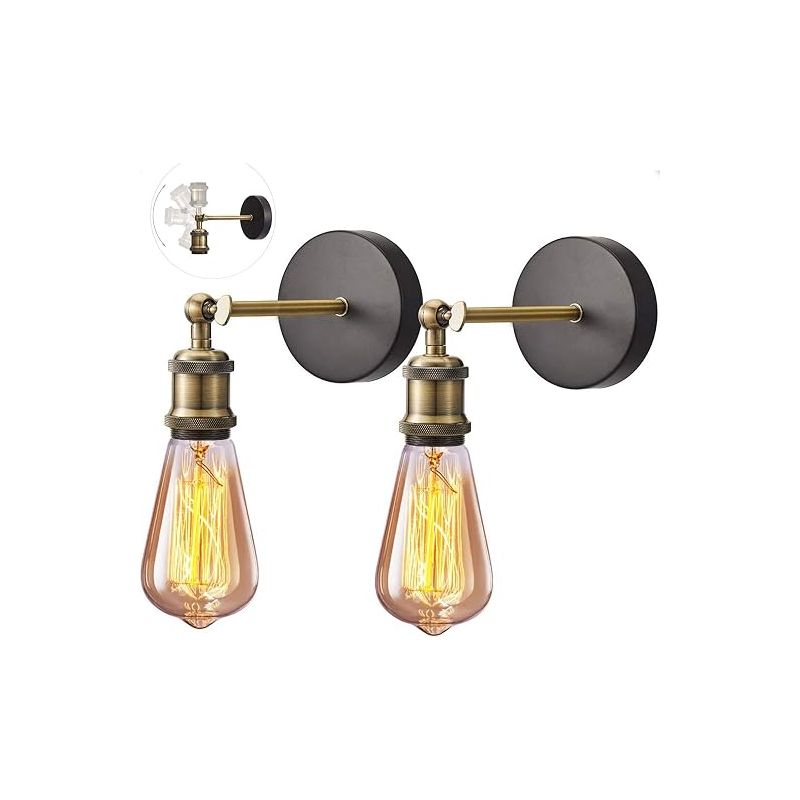 Retro-vintage-wandleuchte Aus Messing Mit E27-fassung, Ideal Für Flur Und Balkon.
