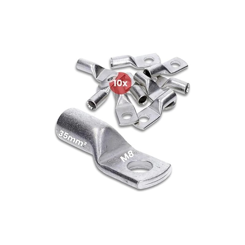 Rohrkabelschuhe 35 Mm² M8, Kupfer-crimpverbinder