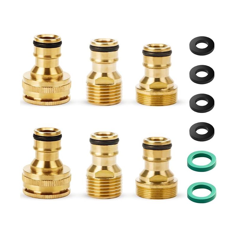 Schnellkupplungen Aus Messing Für Gartenschläuche 1/2" Und 3/4