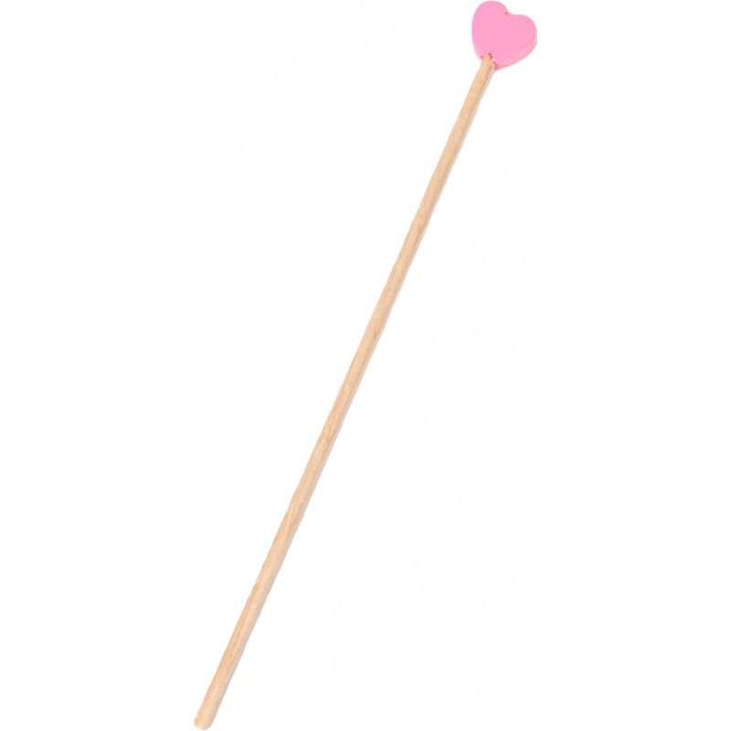 Packung Mit 200 Einweg-cocktailrührstäbchen In Herzform, 15,5 Cm, Rosa