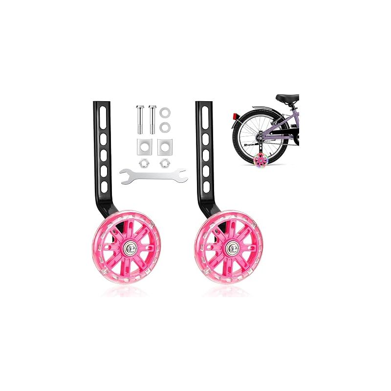 Fahrradstabilisatoren Für Kinder, Roue Auxiliaire, Rose
