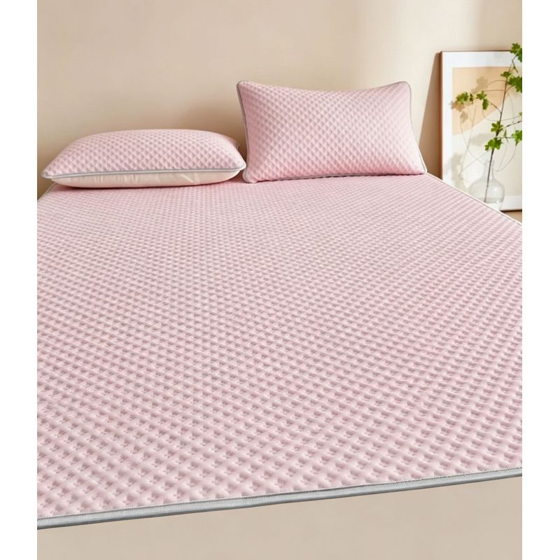 Kühlmatte Für Selbstkühlende Betten, Atmungsaktive Sommermatratzenauflage, Langanhaltender Kühleffekt, Komfortabler Schlaf, Fördert Erholsamen Schlaf Zu Hause, Rosa, 90 X 200 Cm