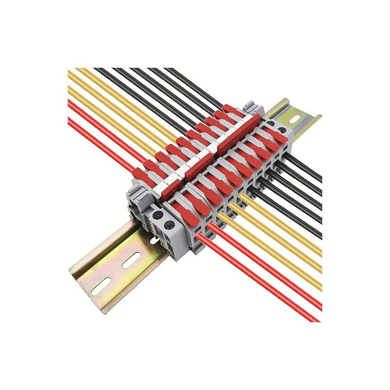 Ctricalver Terminal Block Kit Terminal Block (red) Connection Strip (2/3/4/5 Pin) Module