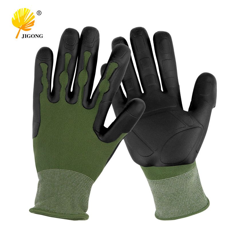 Spritzgegossene Tpe-schutzhandschuhe Für Den Einsatz In Der Maschinenbauindustrie, Der Automobilfertigung, Bei Der Materialhandhabung Und Auf Baustellen Rutschfeste Und Verschleißfeste Arbeitshandschu