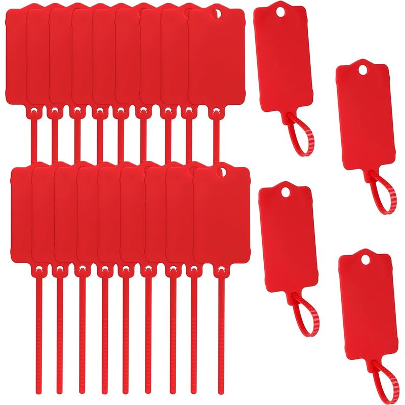 120 Kunststoffetiketten, Kabelbinder Und Versandetiketten. Kabelbinder Mit Beschriftungsfeld – Beschreibbar, Strapazierfähig Und Vielseitig. Ideal Für Geräte Und Zubehör.