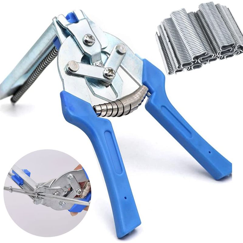 Schweineringclip Mit 600 Clips M Für Haustierkäfige, Hühner-, Wachtel-, Vogel-, Katzen-, Hunde-, Haustier- Und Kaninchenkäfige, Montagewerkzeug
