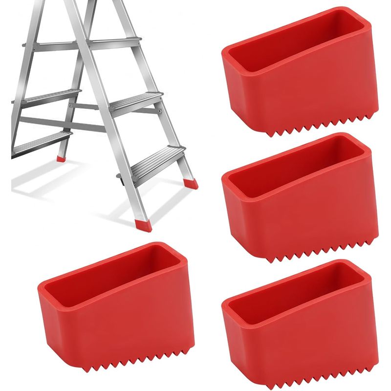 Stück Gummifüße Für Leitern, Trittleiterspitzen 50x20mm, Trittleiterfüße, Universelle Ersatz-gummifüße Für Klappbare Arbeitsleitern