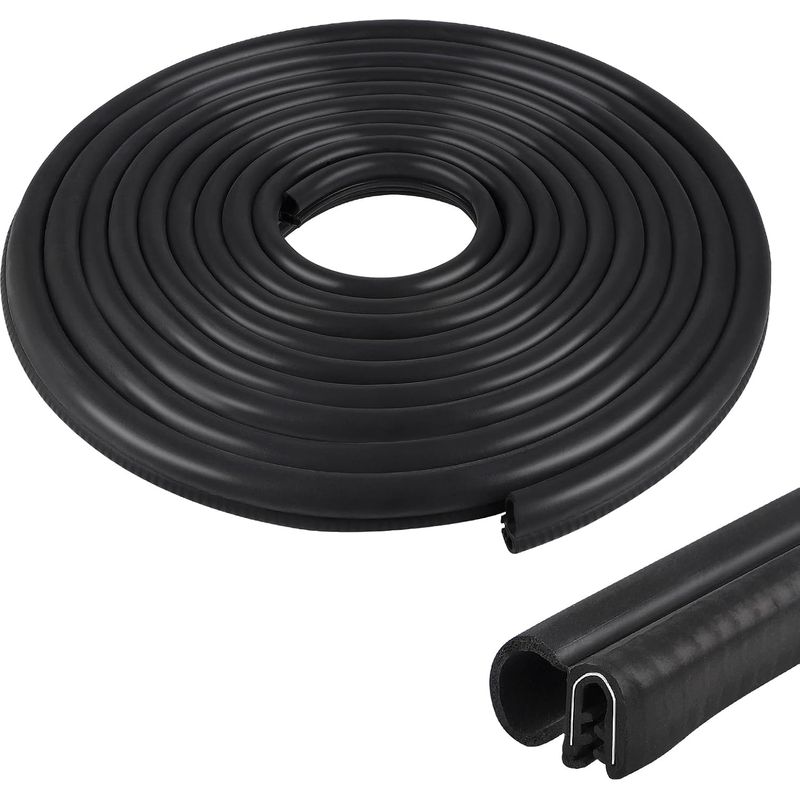 Türdichtung Aus Gummi, 10 M, Universelle Epdm-kofferraumdichtung Ohne Klebstoff Für Wohnwagen, Lkw, Garage, Maschine, Schwarz, Seite