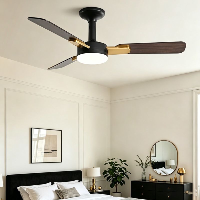106 Cm Led-deckenventilator Mit Fernbedienung, Dimmbarer Led-beleuchtung, 6 Geschwindigkeitsstufen, Timerfunktion, Deckenventilator Für Wohnzimmer, Schlafzimmer Und Esszimmer