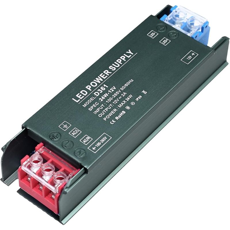 220-v-auf-12-v-transformator-netzteil 24-w-led-treiber, Ac 220 V Auf Dc 12 V 2 A 24 W Ultraflaches Schaltnetzteil-adapter Konstantspannung Niederspannung Für Led-streifen