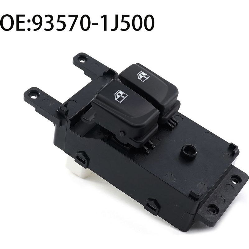 93570-1j500 Einzelschalter Für Elektrische Fensterheber, Passend Für Hyundai I20 Modelle Von 2007 Bis 2015, Steuert Das Heben Und Senken Eines Einzelnen Elektrischen Fensterhebers An Einer Tür.