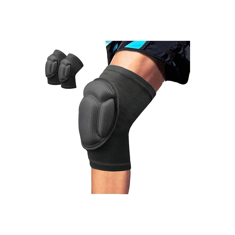 Arbeitsknieschoner, 2 Mm Dicker Schaumstoff, Komfort, Schwarz, Für Gartenarbeit, Herren Und Damen, Geeignet Für Arbeitshosen, Tanz, Volleyball, Reiten Und Andere Sportarten