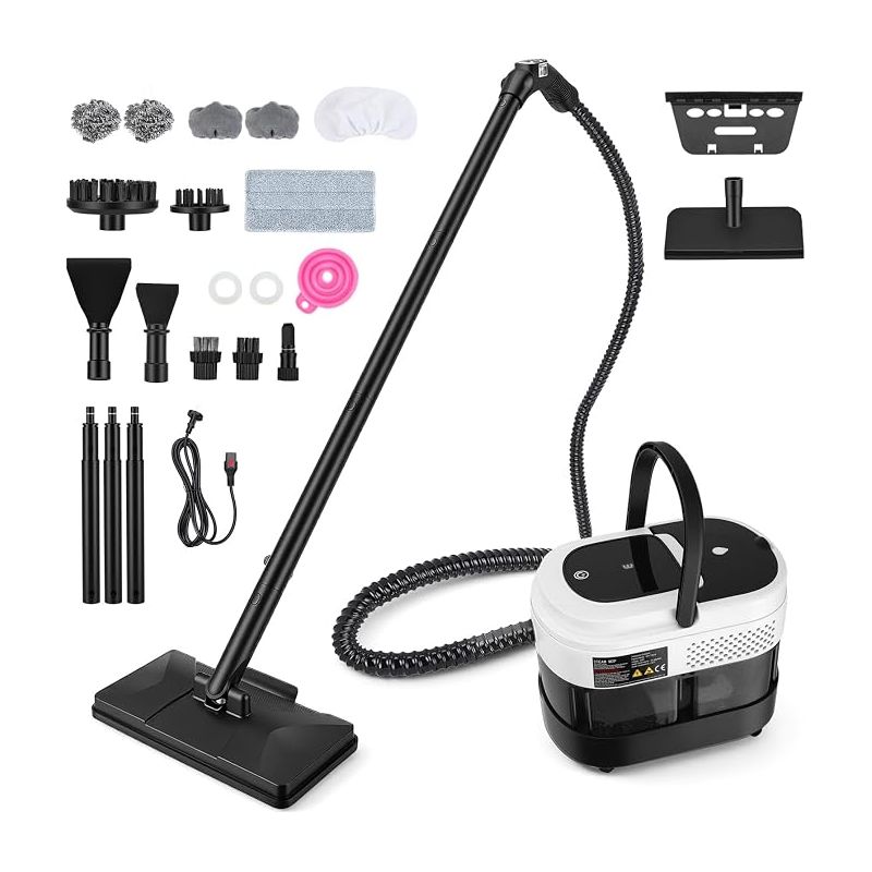 Dampfreiniger 1500 W, 3 Bar, 105 °c, 1,6-liter-tank, Multifunktions-dampfreiniger Für Böden, Teppiche, Textilien, Küche, Innenräume Und Autos Zur Dampfreinigung