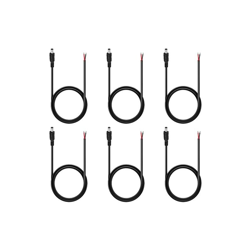 5,5 X 2,1 Mm Dc-stromversorgungs-anschlusskabel, 12 V 10 A Dc-stromanschluss, Stromanschluss Für Cctv, Überwachungskameras, Led-streifen Und Niederspannungsanwendungen, 1 M