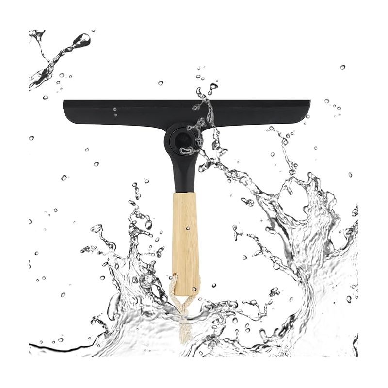 Duschabzieher Für Dusche, Badezimmer, Fliesen, Spiegel Und Fenster, Schwarz, 24,5 Cm Breit – Und Praktisch