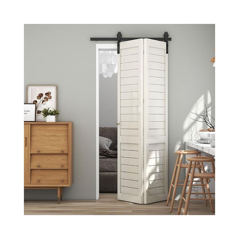 Tsmst Faltschiebetür, 92 Cm, Für 2 Türen, Klassisches Design, Leichtgängig Und Leise