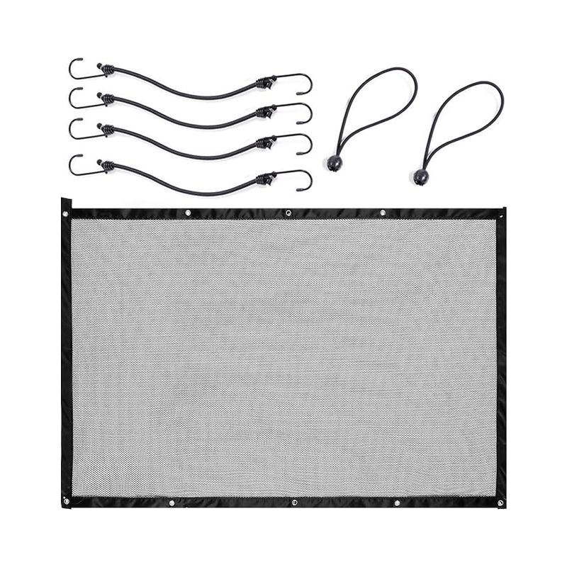 Auto-trenngitter Für Hunde, Mit Verstellbarem Seil Und Haken, Sicherheitsnetz Für Hunde, Für Suvs Mit Haustieren (115 X 62 Cm)