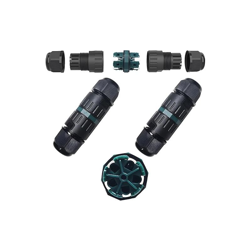 Wasserdichter M25-kabelverbinder Ø 8–12 Mm, Wetterfeste Außenanschlussdose, 5-polig
