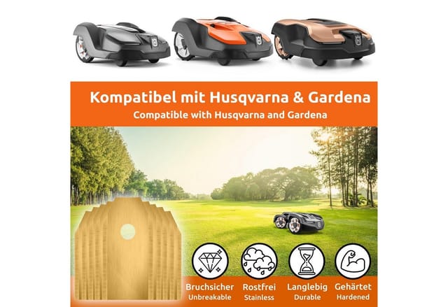 Ecence - Ersatz-messer Klingen Titan 30 Stück Kompatibel Mit Husqvarna Automower Gardena