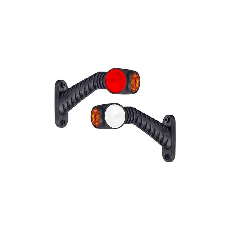 12v/24v Led-gummimarkierungsleuchten, Positionsleuchten Für Auto, Lkw, Fahrzeug, Weiß, Rot, Orange