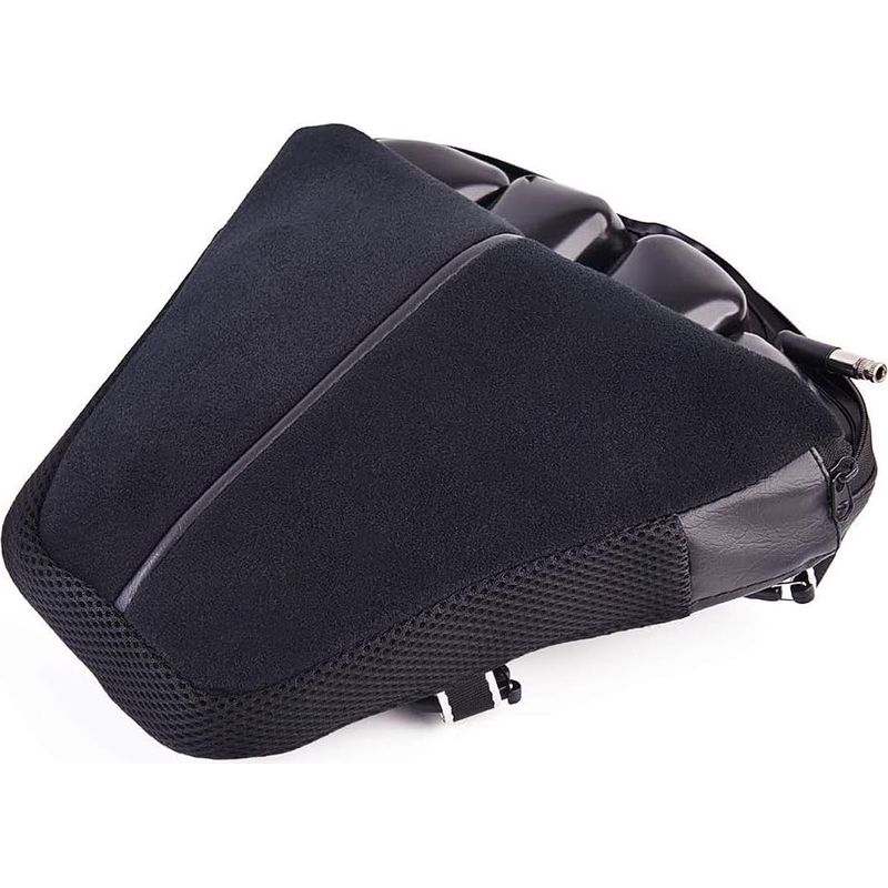 Motorradsitzkissen, Universeller Cruiser-luftsitz, Motorrad-luftkissen Kompatibel Mit Sport-touring-motorrädern (m 30,5 X 29,2 Cm), Schwarz