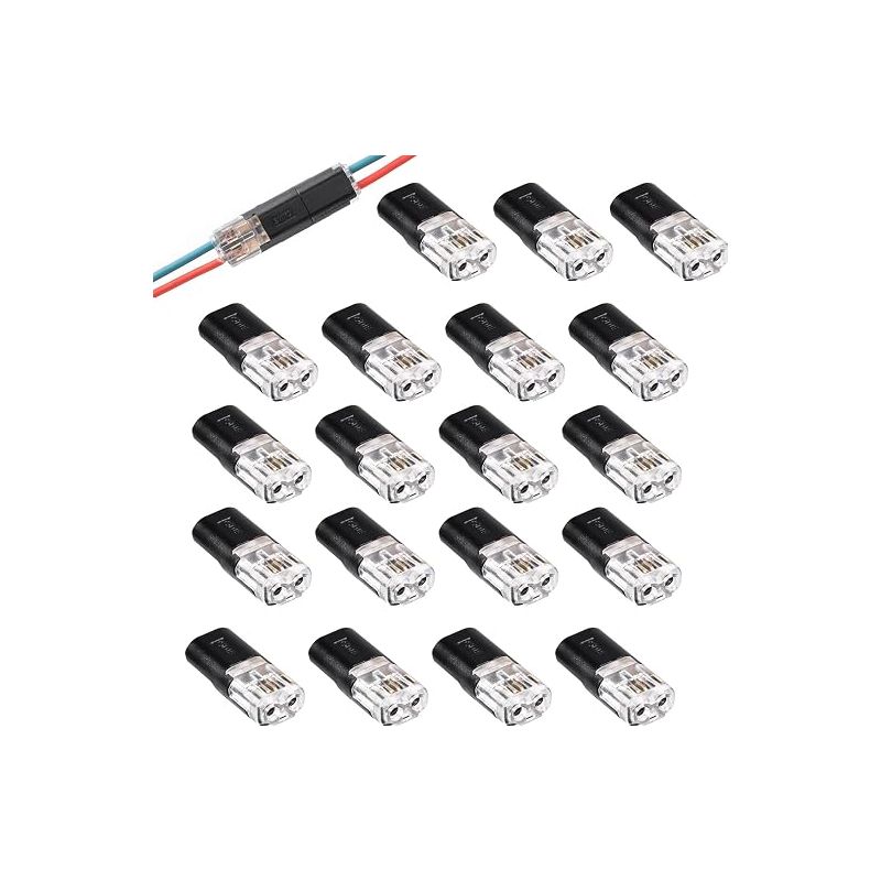 Wasserdichte 2-polige Elektrische Steckverbinder, D2-schnellverbinder Mit Verriegelungsschlaufe, 2-polige Elektrische Kabelverbinder Für 18-22 Awg-kabel, Leds, Belichtungen