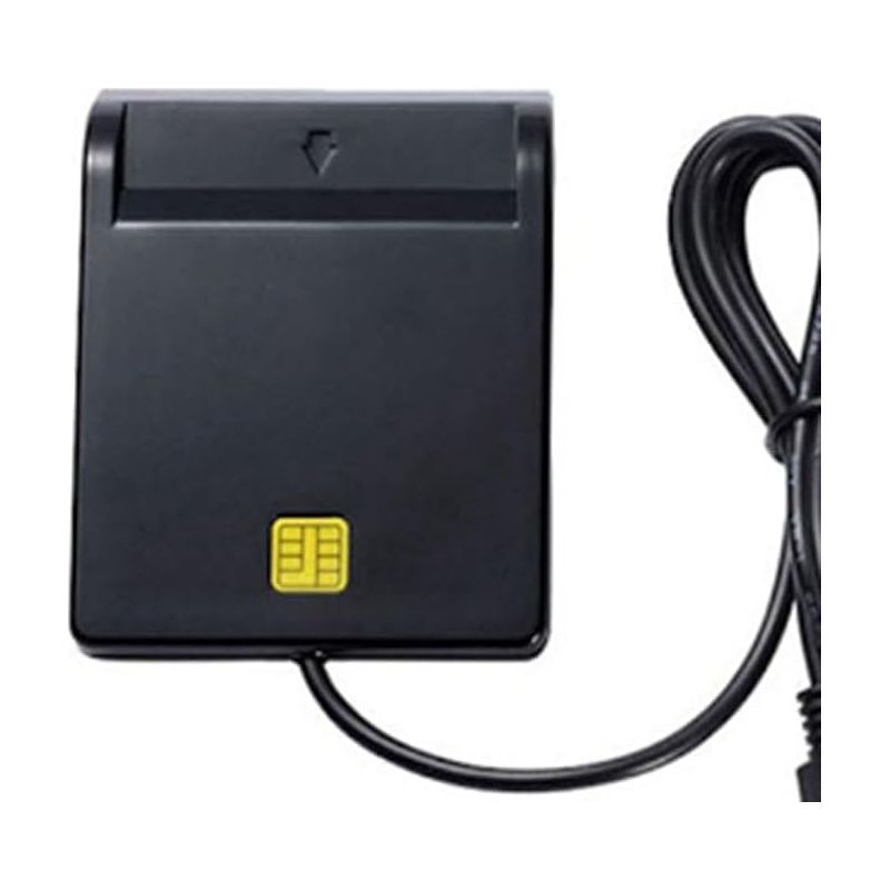 Smartcard-lesegerät Usb Geldautomat Bank Steuererklärung Ic-kartenleser Anschluss Id-gerät Authentifizierungsgerät Id-kartenleser Smartcard Schwarz 500382890