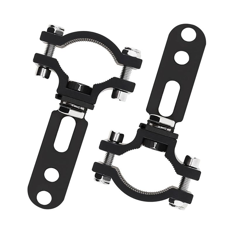 Halterung Für Zusatzscheinwerfer, Klemmhalterung Für Motorrad, Roller, Pitbike, Atv, Vordergabel, Stoßstange, Überrollbügel, Dachgepäckträger, Schwarz