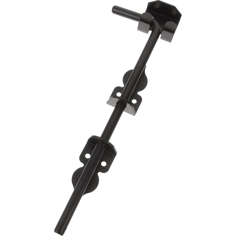 Loquet De Sol: Fer Noir 12 Pouces Portails, Portes, Vinyle, Clôtures, Abris