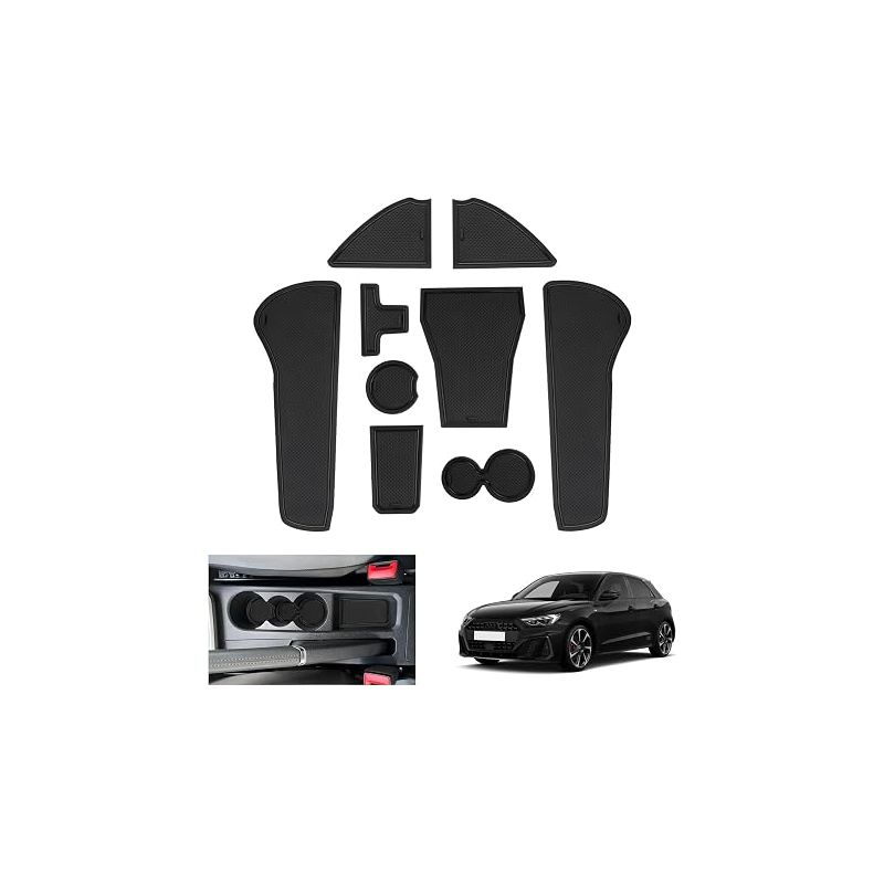 A1 Gb Sportback 2025 2026-2019 Rutschfeste Matte, Gummimatte Für Mittelkonsole, Getränkehalter, Türnaht, A1 Gb Zubehör (schwarz)