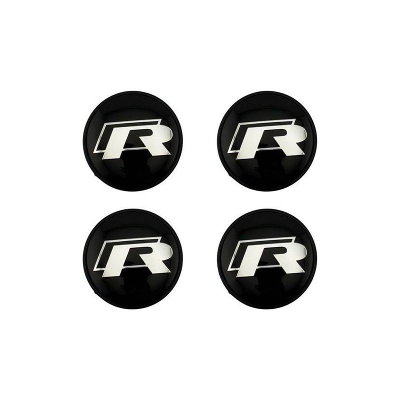 Radkappen - Kzq - 4 Stück - Vw R-line - 65 Mm Schwarz Video Game X