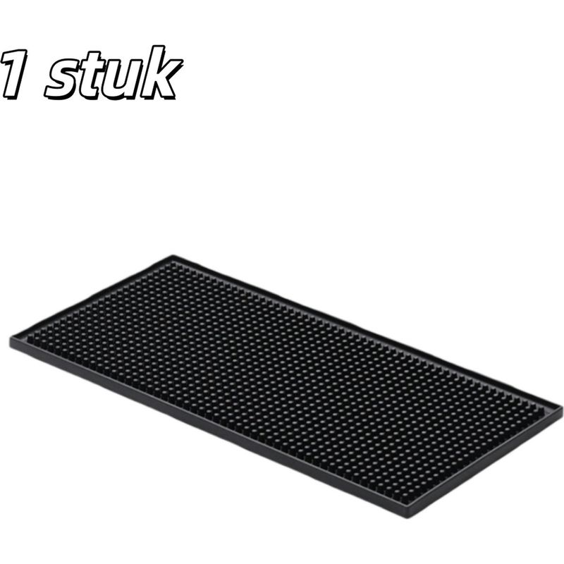 Pvc-abtropf- Und Wärmedämmmatte, 30 X 15 X 1 Cm, Rutschfest, Für Bar Und Küche, Schwarz