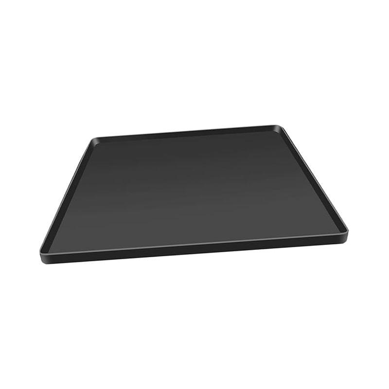 Abtropfmatte Für Minikühlschränke, 50 X 50 Cm, Schwarzes Silikon Mit Erhöhtem Rand, Rutschfest, Für Waschmaschine, Bodenschutz, Büro, Mehrzweckmatte