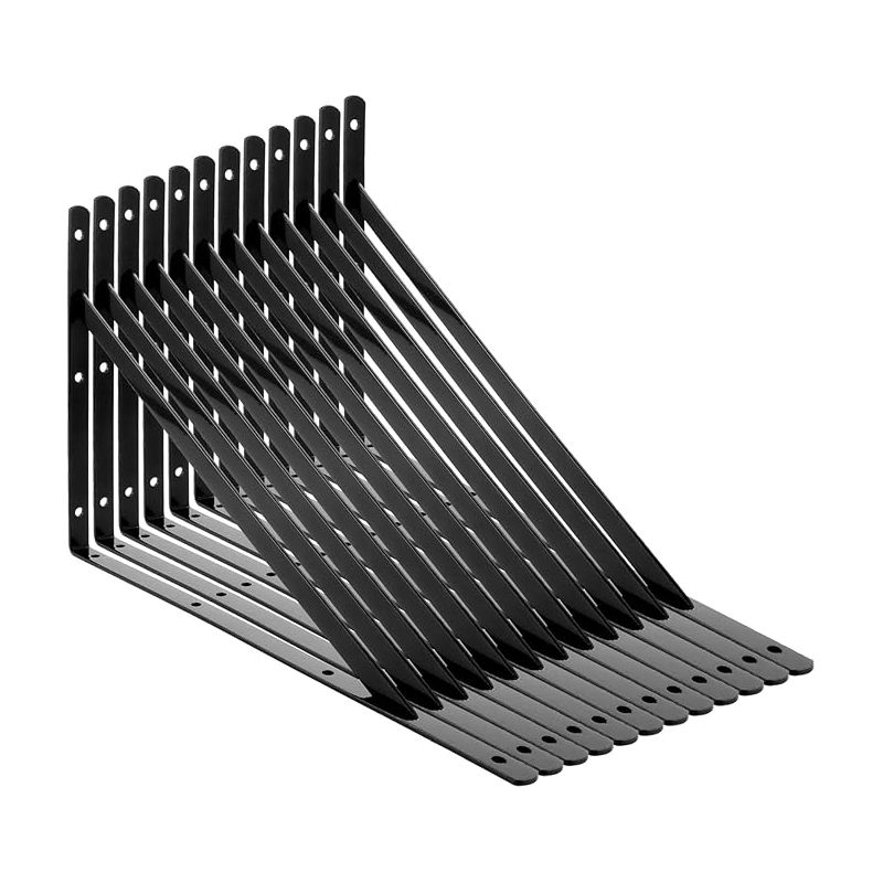 Regalwinkel 400 X 250 Mm Schwarze Metall-regalwinkel